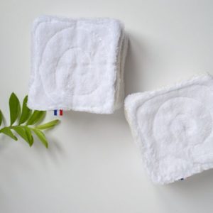 Lingettes tourbillon démaquillantes en bambou lavables - DIAZON