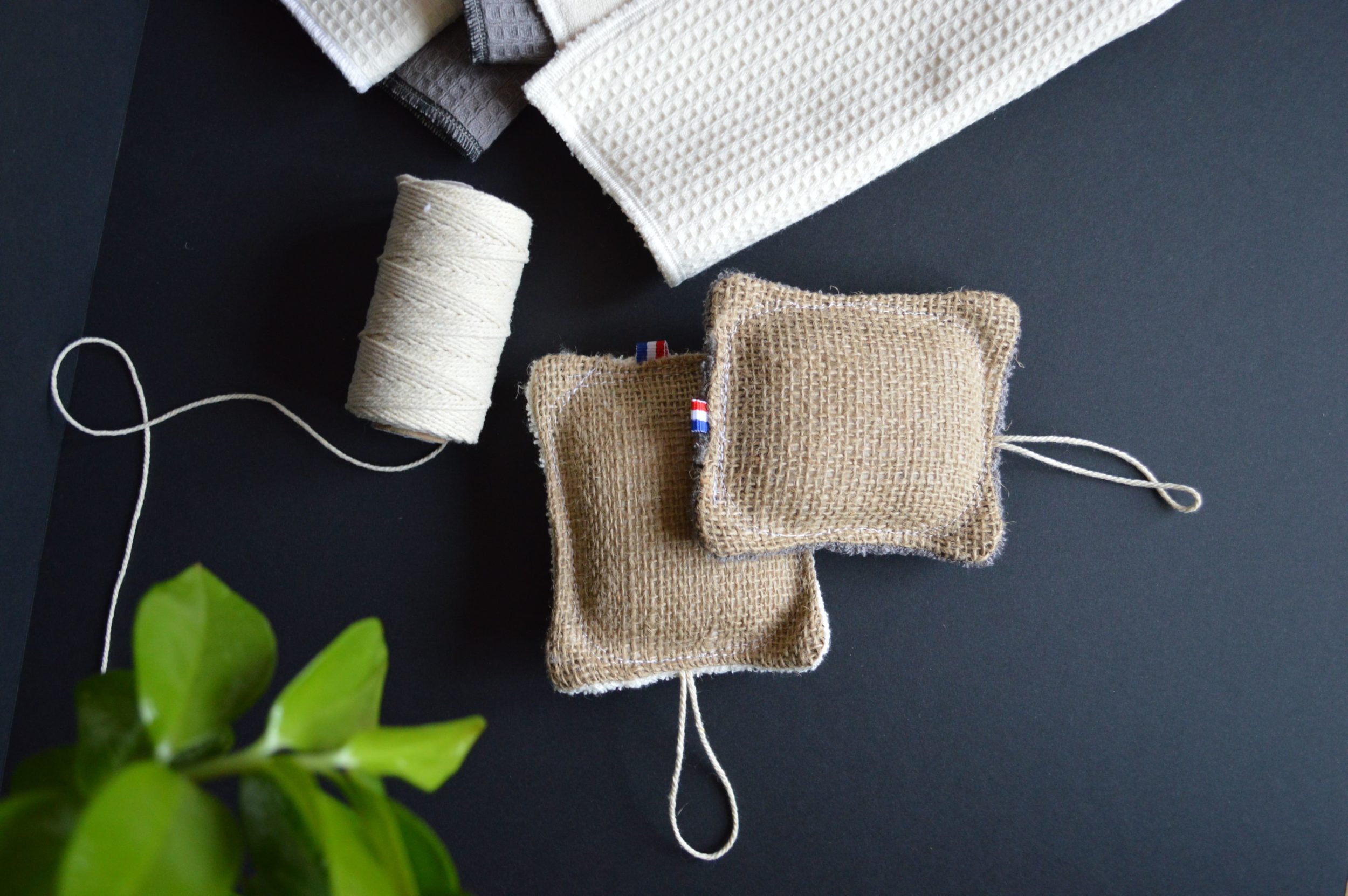 éponges lavables et compostable zéro déchet diazon